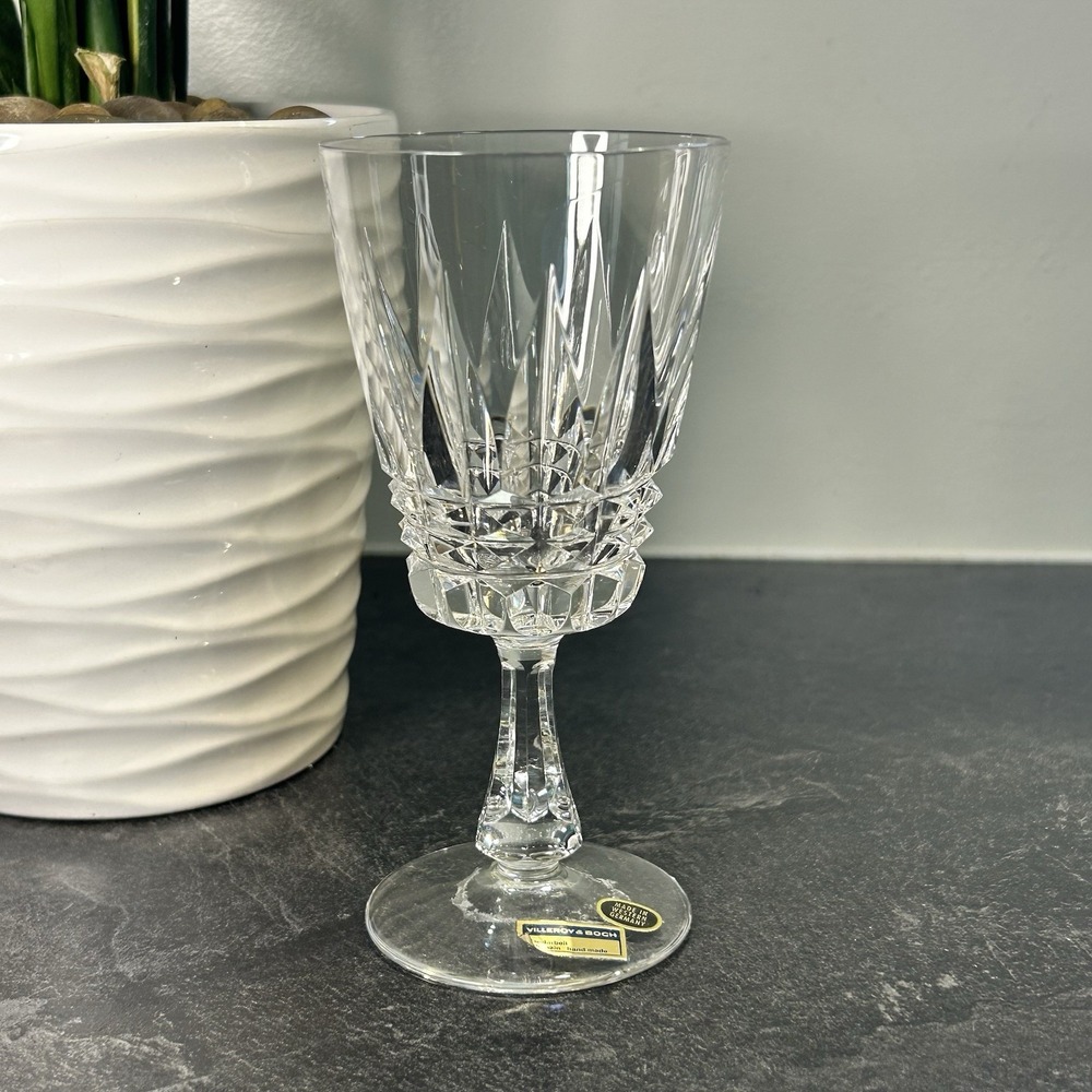 NEW Vintage Villeroy & Boch VBC11 Crystal Claret Wine‎ Glass 5 3/8"
